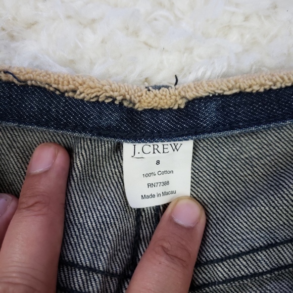 J. Crew Dark Wash Denim Skirt, Sz 8 - Picture 3 of 6